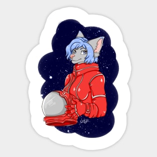 Furry Astronaut Sticker